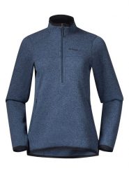 Bergans Bluza polarowa w kolorze granatowym rozmiar: S. Niebieskie bluzy bez kaptura Bergans, s, bez wzorów, z materiału, bez kaptura. Za 180.91 zł.