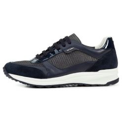 Geox tenisówki damskie Airell, 37, ciemnoniebieskie. Niebieskie trampki Geox, bez wzorów, bez zapięcia. W wyprzedaży za 365.00 zł.