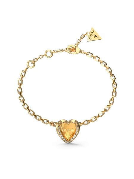 Guess Bransoletka JUBB0460 7JW Złoty. Żółte bransoletki Guess, metalowe. Za 139.99 zł.