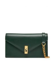 Polo Ralph Lauren Torebka 427961946004 Zielony. Zielone listonoszki Polo Ralph Lauren, bez wzorów, ze skóry, bez dodatków. Za 1,139.00 zł.