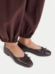 Lasocki Baleriny CEO-RST-ROMI-105 Brązowy ciemny. Brązowe baleriny Lasocki, bez wzorów, ze skóry, bez obcasa, bez zapięcia. Za 179.99 zł.