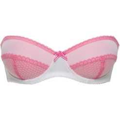 Biustonosz w ludowym stylu bonprix jaskrawy jasnoróżowy - biały. Biustonosze marki bonprix. Za 24.99 zł.