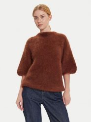 Dixie Sweter M277Y101A Brązowy Relaxed Fit. Brązowe swetry Dixie, m, bez wzorów, z syntetyku, bez ramiączek. Za 579.99 zł.