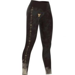 Legginsy fitness długie damskie Smmash Goddess z wysokim stanem. Czarne legginsy SMMASH, bez wzorów, sportowe, długie. Za 169.00 zł.