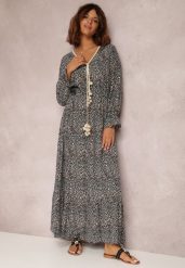 Czarna Sukienka Endomela. Czarne sukienki Renee, l, bez wzorów, boho, bez kołnierzyka, bez ramiączek, maxi. W wyprzedaży za 35.74 zł.