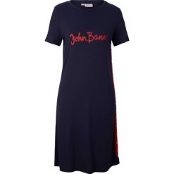 Sukienka shirtowa. Niebieskie sukienki bonprix, bez wzorów, bez kołnierzyka, bez ramiączek. Za 67.99 zł.