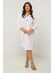 Curvy Lady Sukienka w kolorze białym rozmiar: 40/42. Białe sukienki Curvy Lady, bez wzorów, klasyczne, bez kołnierzyka, bez ramiączek, midi. Za 159.21 zł.