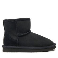 Śniegowce Mjuka. Czarne śniegowce Mjuka, bez wzorów, bez zapięcia. Za 449.99 zł.