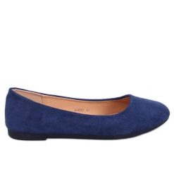 Baleriny klasyczne zamszowe Sessa Blue niebieskie. Niebieskie baleriny bez wzorów, z materiału, klasyczne, bez obcasa, bez zapięcia. Za 81.42 zł.