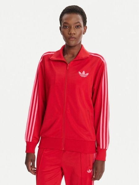 Adidas Bluza adicolor Classic Firebird JW3665 Czerwony Loose Fit. Czerwone bluzy adidas, l, bez wzorów, z syntetyku, bez ramiączek, bez kaptura. Za 219.99 zł.