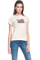 DAMSKI T-SHIRT LEE CREW NECK TEE BLEACHED SAND L41LYGOC 112109072. T-shirty Lee, l, bez wzorów, bez kołnierzyka, bez ramiączek. Za 69.99 zł.