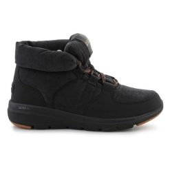 Buty Skechers Glacial Ultra Trend Up 144194-BLK membrana czarne. Czarne śniegowce bez wzorów, z materiału, bez zapięcia. Za 490.22 zł.