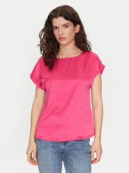 Vero Moda Bluzka Merle 10305151 Różowy Regular Fit. Czerwone bluzki Vero Moda, xl, bez wzorów, z syntetyku, bez kołnierzyka, bez ramiączek. Za 59.99 zł.