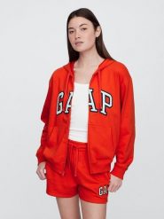 GAP Bluza w kolorze czerwonym rozmiar: L. Czerwone bluzy GAP, l, bez wzorów, bez ramiączek, bez kaptura. Za 96.60 zł.