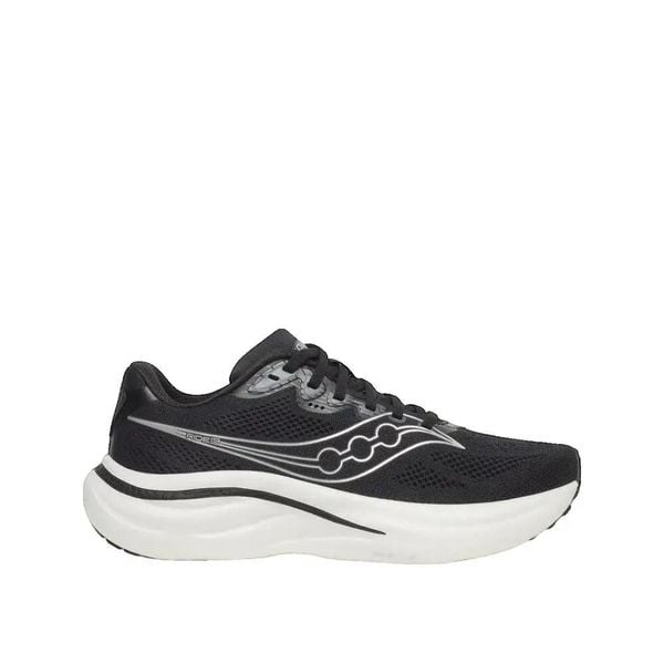 Buty biegowe Saucony Ride 19 Czarny. Czarne buty do biegania Saucony, bez wzorów, bez zapięcia, do biegania. Za 690.25 zł.