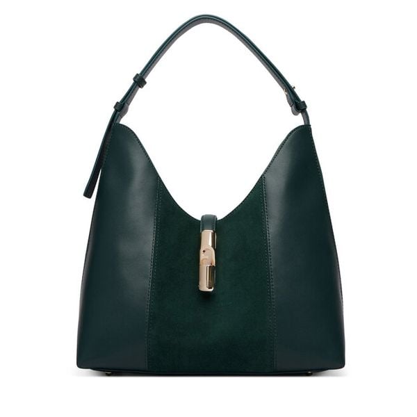 Torebka Furla. Zielone torebki klasyczne Furla, bez wzorów, klasyczne, bez dodatków. Za 1,439.00 zł.