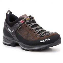 Buty trekkingowe damskie Salewa WS Mtn Trainer. Brązowe buty trekkingowe Salewa, z materiału, bez zapięcia. Za 962.00 zł.