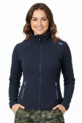 Bluza turystyczna damska CMP. Niebieskie bluzy CMP, l, bez wzorów, bez kaptura, trekkingowe. Za 244.05 zł.