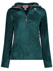 Canadian Peak Kurtka polarowa "Upaloodeak" w kolorze ciemnozielonym rozmiar: L. Zielone kurtki Canadian Peak, l, bez wzorów, z materiału, bez kaptura. Za 134.85 zł.