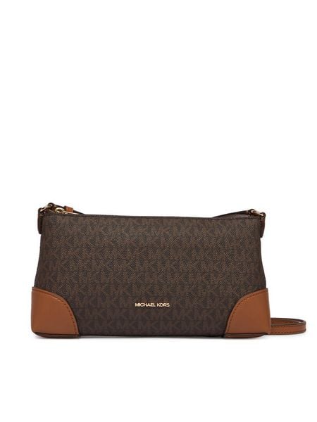 MICHAEL Michael Kors Torebka 32R6G1WC1B Brązowy. Brązowe listonoszki MICHAEL Michael Kors, bez wzorów, ze skóry, bez dodatków. Za 479.99 zł.
