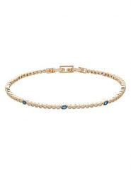 U.S. Polo Assn. Pozłacana bransoletka z elementami ozdobnymi rozmiar: onesize. Niebieskie bransoletki U.S. Polo Assn., z kryształem, metalowe. Za 100.99 zł.