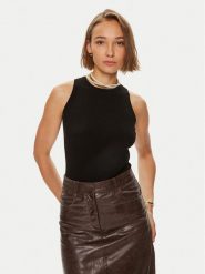 Weekend Max Mara Top Olimpo 2425366021 Czarny Slim Fit. Czarne topy Weekend Max Mara, s, bez wzorów, z syntetyku, bez kołnierzyka, bez ramiączek. Za 339.99 zł.