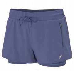 Spodenki tenisowe Fila Shorts Elea. Niebieskie szorty sportowe Fila, bez wzorów, z materiału, tenisowe. Za 215.00 zł.