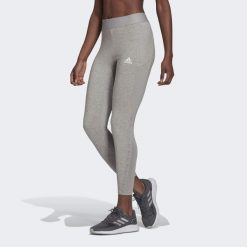 Legginsy damskie adidas W MT 7/8 TIG. Szare legginsy adidas, bez wzorów, z bawełny, sportowe. Za 149.00 zł.