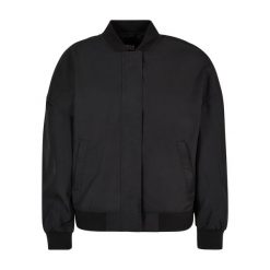 Damska kurtka typu oversize Urban Classics. Czarne kurtki Urban Classics, m, bez wzorów, z materiału, eleganckie, bez kaptura. Za 270.55 zł.