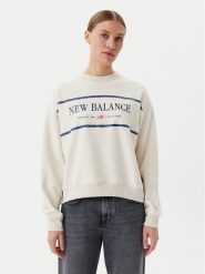 New Balance Bluza Athletics Nautical Lobster WT51923 Beżowy Oversize. Brązowe bluzy New Balance, s, bez wzorów, z bawełny, bez kaptura. Za 219.99 zł.