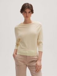 OPUS Sweter "Potura" w kolorze żółtym rozmiar: 38. Żółte swetry Opus, bez wzorów, bez ramiączek. Za 123.25 zł.
