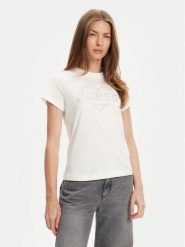 Guess T-Shirt V5GI10 K9RM1 Écru Regular Fit. T-shirty Guess, xl, z aplikacjami, z bawełny, bez kołnierzyka, bez ramiączek. Za 199.99 zł.