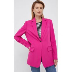 Tommy Hilfiger marynarka kolor różowy jednorzędowa gładka. Czerwone marynarki i żakiety Tommy Hilfiger, bez wzorów, klasyczne, bez ramiączek. Za 1,399.90 zł.