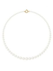 Pearl Addict Naszyjnik z perłami w kolorze białym - dł. 50 cm rozmiar: onesize. Białe naszyjniki Pearl Addict, z materiału, z perłą, złote. Za 1,696.99 zł.