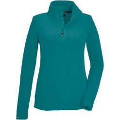 Bluza damska Killtec KSW 101 WMN FLC SHRT. Niebieskie bluzy Killtec, bez wzorów, sportowe, bez ramiączek, bez kaptura. W wyprzedaży za 89.99 zł.