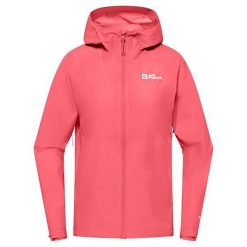 Kurtka przeciwdeszczowa damska Jack Wolfskin Prelight 2.5L LT. Czerwone kurtki przeciwdeszczowe Jack Wolfskin, na lato, l, bez wzorów, z materiału, bez kaptura, trekkingowe. Za 589.99 zł.