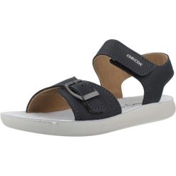 Sandały GEOX J SANDAL LIGHTFLOPPY Niebieski. Niebieskie sandały Geox, bez wzorów, ze skóry, sportowe, bez obcasa, bez zapięcia. Za 197.99 zł.