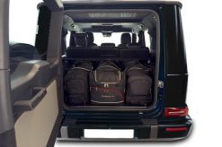 Torby Do Bagażnika Mercedes-Benz G 2024+ 4Szt Kjust. Czarne torby podróżne KJUST, bez wzorów, z kauczuku. Za 1,330.00 zł.