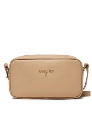 Patrizia Pepe Torebka 8B0185/L001-B743 Beżowy. Brązowe listonoszki Patrizia Pepe, bez wzorów, ze skóry, bez dodatków. Za 429.99 zł.