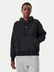 Nike Bluza FN3625 Czarny Oversize. Czarne bluzy Nike, s, bez wzorów, z bawełny, bez ramiączek, bez kaptura. Za 299.99 zł.