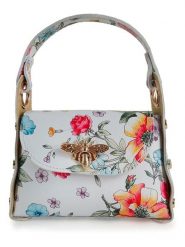 ORE10 Skórzana torebka "Liman" w kolorze kremowym - 22 x 22 x 12 cm rozmiar: onesize. Białe torebki klasyczne ORE10, bez wzorów, z materiału, przez ramię, bez dodatków. Za 130.99 zł.