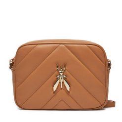 Torebka Patrizia Pepe. Brązowe listonoszki Patrizia Pepe, bez wzorów, bez dodatków. Za 639.99 zł.