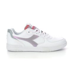 Trampki damskie DIADORA RAPTOR LOW GLITTER RAINBOW WN. Białe trampki Diadora, bez wzorów, sportowe, bez zapięcia. Za 139.99 zł.