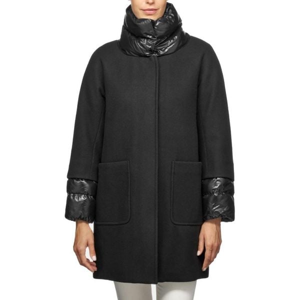 Kurtka GEOX W DIAMANTA Czarny. Czarne kurtki Geox, bez wzorów, z polaru, bez kaptura. Za 762.99 zł.