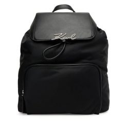 Plecak KARL LAGERFELD. Czarne plecaki KARL LAGERFELD, bez wzorów, bez dodatków. Za 649.99 zł.