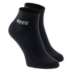 Skarpetki Do Kostek Unisex Dla Dorosłych Quarro II. Czarne skarpetki Hi-tec, bez wzorów, z bawełny. Za 51.99 zł.