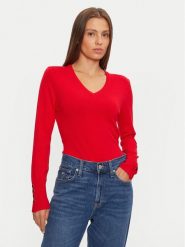 Brave Soul Sweter LK-248IVYB Czerwony Regular Fit. Czerwone swetry Brave Soul, l, bez wzorów, z syntetyku, bez ramiączek. Za 39.99 zł.
