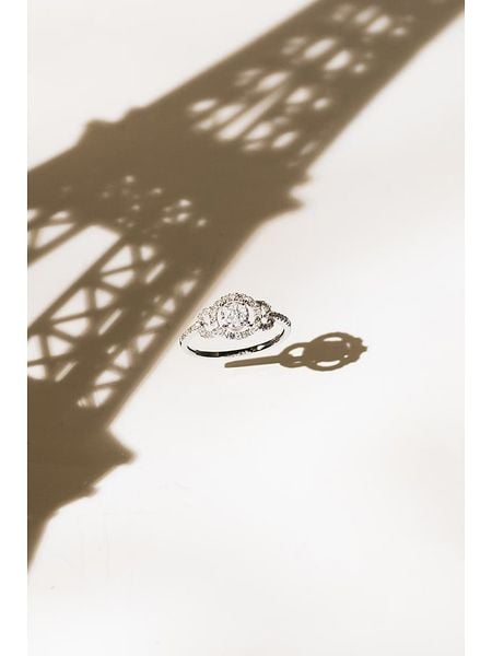 CARATELLI Złoty pierścionek "Infini" z diamentami rozmiar: 50. Szare pierścionki CARATELLI, z diamentem, złote. Za 1,032.28 zł.