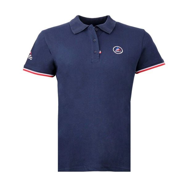 Damska koszulka polo Peak Mountain Abeca. Niebieskie t-shirty sportowe Peak Mountain, bez wzorów, bez ramiączek. W wyprzedaży za 144.00 zł.