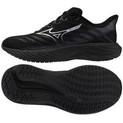 Buty Mizuno Enerzy Runnerz K1GC241602 czarne. Czarne buty do biegania bez wzorów, z tkaniny, bez zapięcia, do biegania. Za 373.02 zł.